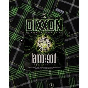 DIXXON Flannel Lamb of God Into Oblivion Sz L Brand New Sealed Package